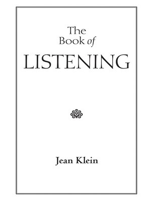 cover image of The Book of Listening